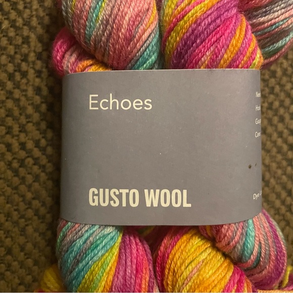 NWT Gusto Wool Sock Yarn, Multicolored, 2 hanks - Picture 2 of 7